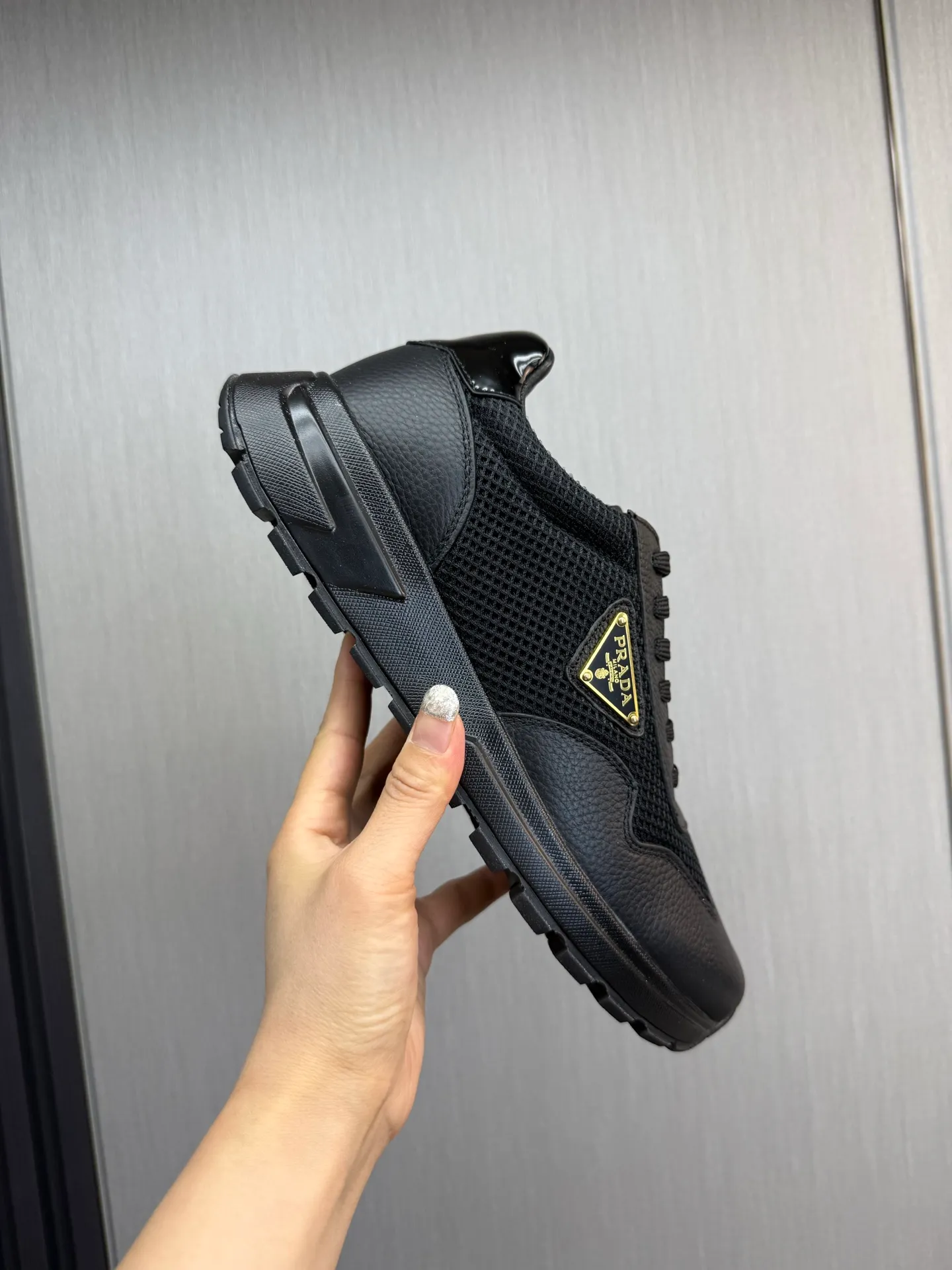 Men's shoes 💰780💰 [PRADA] Men's shoes are popular in the counter, official website synchronization, 1 high-quality shipment ✔️Original cowhide stitching breathable mesh + cowhide lining, 1🆚1 replica, original original bottom, 38-45 (38.45 custom-made, non-refundable)